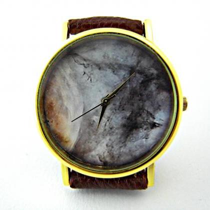 Galaxy Space Leather Wrist Watches, Woman Man Lady..